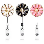 Retractable Badge Holder with Alligator Clip, 24 inch Retractable Cord, ID Ba...