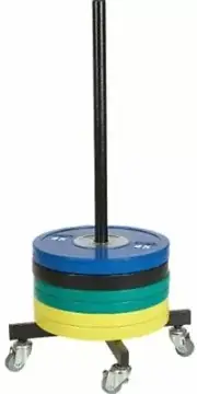 Bumper Plate Storage Rack / Trolley | 260kg Load Capacity