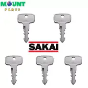 5 Ignition Key For Sakai 974 Roller Asphalt Compactor & Compaction Equipment Key