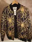 New With Tags Celine Gold Black Chain Design Bomber Jacket Retail $2,800 Size 42