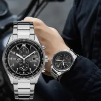 在飛比找momo購物網優惠-【CITIZEN 星辰】時尚光動能計時腕錶(CA0770-8