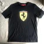 保證正品 FERRARI 經典LOGO 黑色 短袖T恤 SIZE S