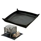 Fire Pit Mat Fireproof Mat Stove Grill Mats Blanket 27.5*27.5In 500℃ Resistant