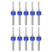 10pcs End Mill Bit 2mm Solid Carbide CNC Router Bits Engraving Cutter Tool