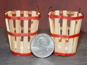 Dollhouse Miniature Produce Bushel Basket Set of 2 1:12 scale P89 Dollys Gallery