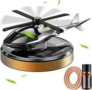 Helicopter Car Air-Fresheners Model, Solar Fragrance Freshener, Dashboard Diffuser | Compact Design With Propeller Spin Feature Vehicle Interior Use, Stylish Fragrance Decor for Truc