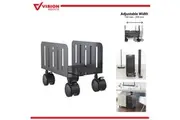 Adjustable Tower Rolling Stand Mobile Computer Cart Holder CPU PC Case Wheels Caster Wheels Vision Mounts VM-CH01