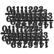 6 Sets Arabic Numerals Card Clock Number Accessories Numbers Kit