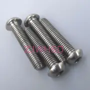 4pcs M6 x 30 mm Titanium Ti Screw Bolt Allen Hex Socket Button Head / Bicycle
