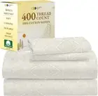 King Sheet Set Paisley - 400 Thread Count 100% Cotton Sateen King Size Sheets Se