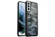 For Samsung Galaxy S21 Case Heavy Duty Shockproof Clear Slim Cover-Camouflage Grey