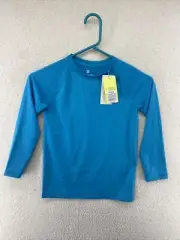All In Motion Boys Light Blue Long Sleeve Shirt Size XSmall Active Shirt
