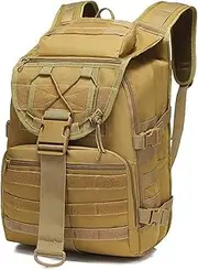 35L Military Tactical Backpack Waterproof Assault Backpack Bag, 3-Day Assault Bag Canvas Rucksacks for Hiking Trekking Camping Travelling Climbing Outdoor Activities