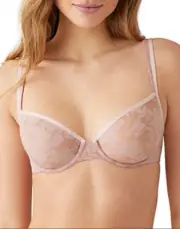 B. Tempt'd by Wacoal Shadow Scene Underwire Bra-Pink-32C