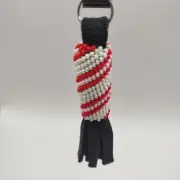 Hand Made Beaded Zipper Pull Unique One Of A Kind Multi-Color Glass Czech Beads