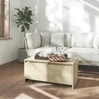 Wooden Coffee Table Sonoma Oak 90x50x41.5cm Modern Sofa Lounge Side Lamp Storage