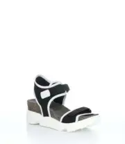 Fly London Women's SIGO727FLY Hook & Loop Stretchy Strap Wedge Sandal