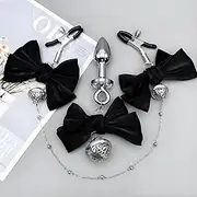 Adjustable Nipple Clamps Clip Set Anal Plug Nipple Clamps For Women Non Piercing Beginner Sm Breast Stimulation Alternative Toys Adult Toy Female Fun Nipple Clips For Adult Play