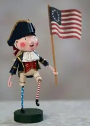 ESC & Co YOUNG WASHINGTON Folk Art Figurine, Lori Mitchell #14486, NIB
