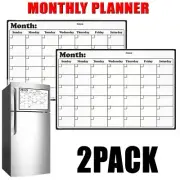 Portable A3 Soft Large Magnetic Fridge Weekly Monthly Calendar Planner Board AUS