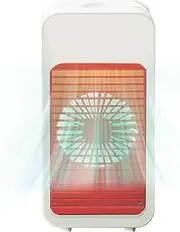 [Fisssure] Portable Air Conditioner Fan, Evaporative Air Cooler, Adjustable Personal Air Conditioner Fans, 3 Wind Speed, Humidifier Fan with 7 LED Lights