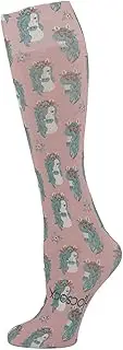 [Hocsocx] Boho Horse Unisex Performance Liner Socks, Moisture Wicking, Rash & Blister Protection for Field & Ice Hockey, Soccer, Skiing, Hiking, Boot Sock, Medium, White, Medium, White, m