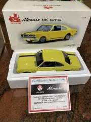 1:18 Biante Holden HK GTS 327 Monaro coupe in Warwick Yellow with Black Trim