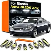 14Pcs LED Car Interior Light Door Courtesy Bulb Kit, For Nissan Altima L32 Sedan Coupe 2007 2008 2009 2010 2011 2012