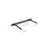 floating Shelf Bracket Easy Install, Heavy Duty, Hidden Shelf Support 16 Inch.