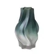 SOGA 27cm Blue Glass Vase – Bubble Texture