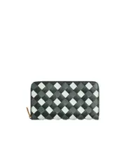 Weave a zipper purse One size Green