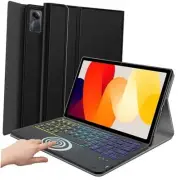 Backlit Touchpad Keyboard Case for Xiaomi Redmi Pad SE 11 inch 2023, 3-Zone