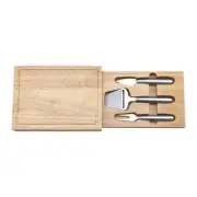 Creative Gifts Cheeseboard with 3-Piece Stainless Steel Utensils