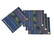 Le Cluny French Provence Reversible Placemats Set of 4 Olives & Mimosas Bule NEW