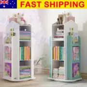 Large Rotating Book Storage Book Shelf Bookcase Rotating Stand Book Organizer