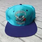 Vintage New Charlotte Hornets Snapback Hat Cap 90s 0521