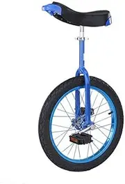 18 Inches Aluminum Alloy Lock Wheel Unicycle-High-Quiet Bearings Wheel Trainer Unicycle-with Anti-Slip Knurled Saddle Tube Exercise Bike Bicycle-for Beginners 18 Inch Red Durable TDF