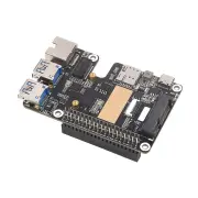 Raspberry Pi 5 PCIe Expansion Board to MiniPCIe 4G Gigabit Ethernet USB 3.2 Gen1 Adapter Board