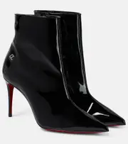[Christian Louboutin] Christian Louboutin Sporty Kate 85 patent leather boots AU 10 black