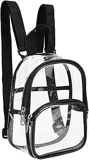 Enkrio Clear Mini Backpack Clear Backpack Stadium Approved Waterproof Backpack Transparent See Through Backpack for Work Stadium Travel Security Festival College