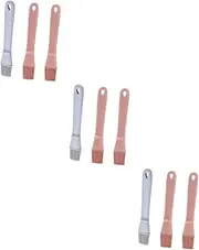 Totority 3sets Silicone Brush Heat Resistant Kitchen Baking Tool for BBQ Picnic Home Use Comfortable Handle Design with Storage Versatile Oil Brush for Cooking and Pastry Random Color 3pcs*3