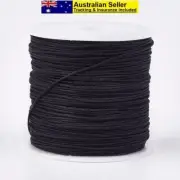 0.8mm 45 Meters Black Nylon Knotting Thread Beading Cord DIY Crafting String