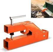 Bucket Hitch for Tractor, EBESTTECH 1PC Clamp On Trailer Hitch Receiver 2" Ball Mount Adapter Compatible with Deere Bobcat Bucket (Orange)