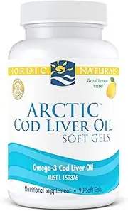 Nordic Naturals Lemon Flavour Arctic Cod Liver Oil 90 Soft Gels
