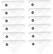 12pcs Geometry Triangle Rulers Precision Measurement Ruler Set for Art Drafting