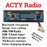 Honda Acty Plug & Play AM FM Bluetooth Streaming Radio w/ Direct Connect Harness