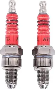 Racing 3 Triple Electrode A7TC Spark Plug Compatible with GY6 50 70 110 125 150 cc ATV Quad Moped Scooter Dirt Bike Go Kart Buggy Motorcycle