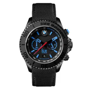 【Ice-Watch】BMW系列 經典限量款 兩眼計時腕錶48mm(黑色)