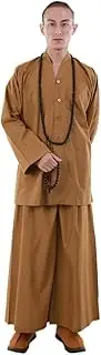 [ZanYing] Men's Medieval Monk Suits Buddhist Casual Loose Suit