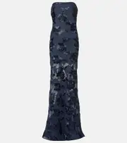 [Rotate] Rotate 3D mesh maxi dress AU 12 blue